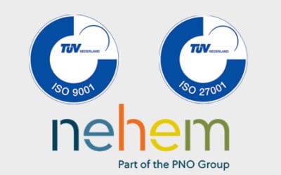 Nehem nu ISO 9001 én ISO 27001 gecertificeerd
